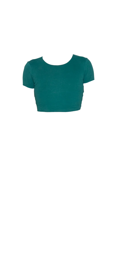 Green Zara Crop Top